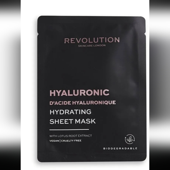 Revolution Black Skincare Mask Hydrating Box Of 5 New - Picture 1 of 1